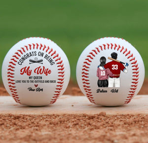 Love You To The Outfield And Back - Personalized Baseball