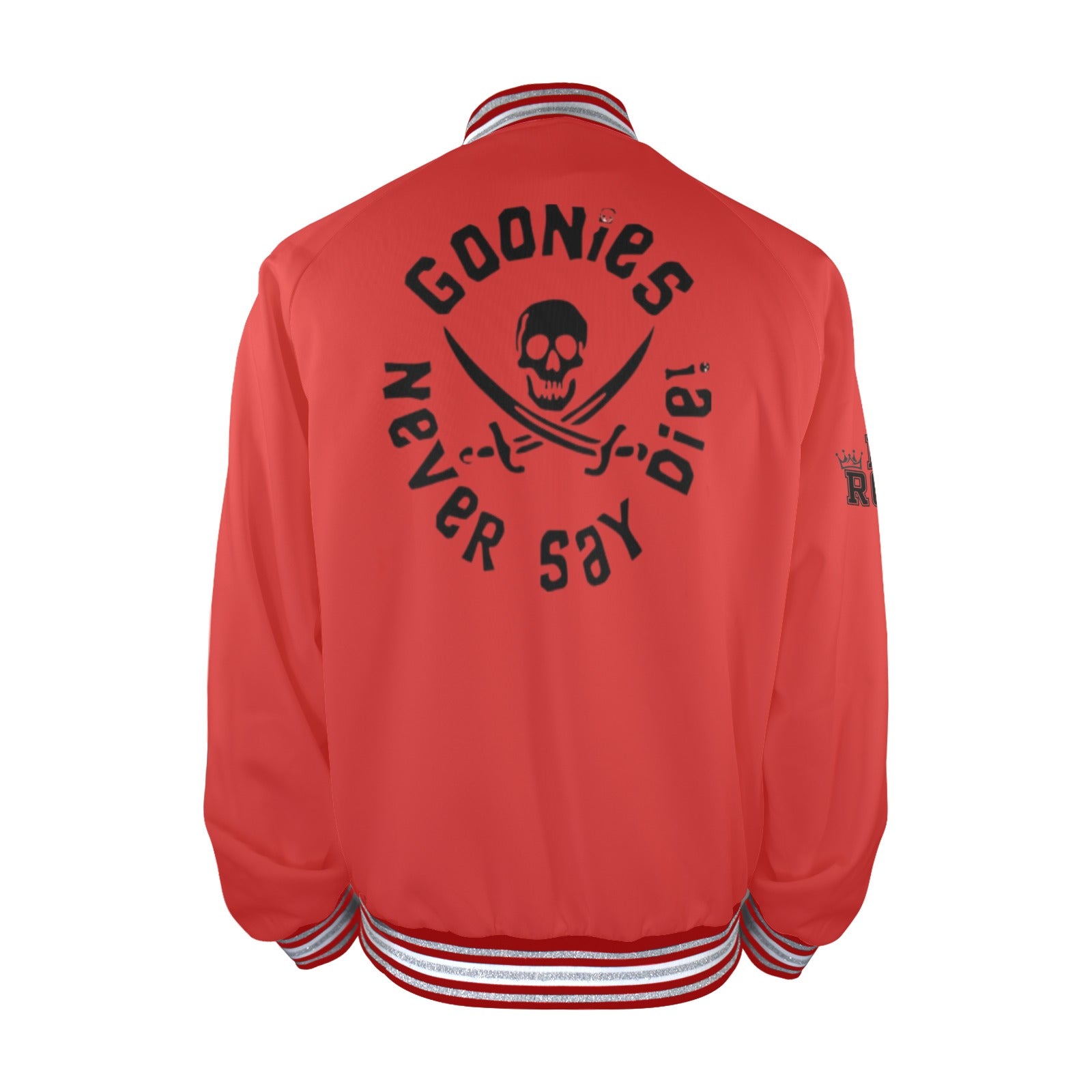 GOONIES Striped Trim Bomber Jacket