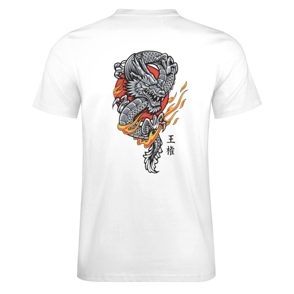 Iconic Royalty Japanese Dragon 100% Cotton T-shirt