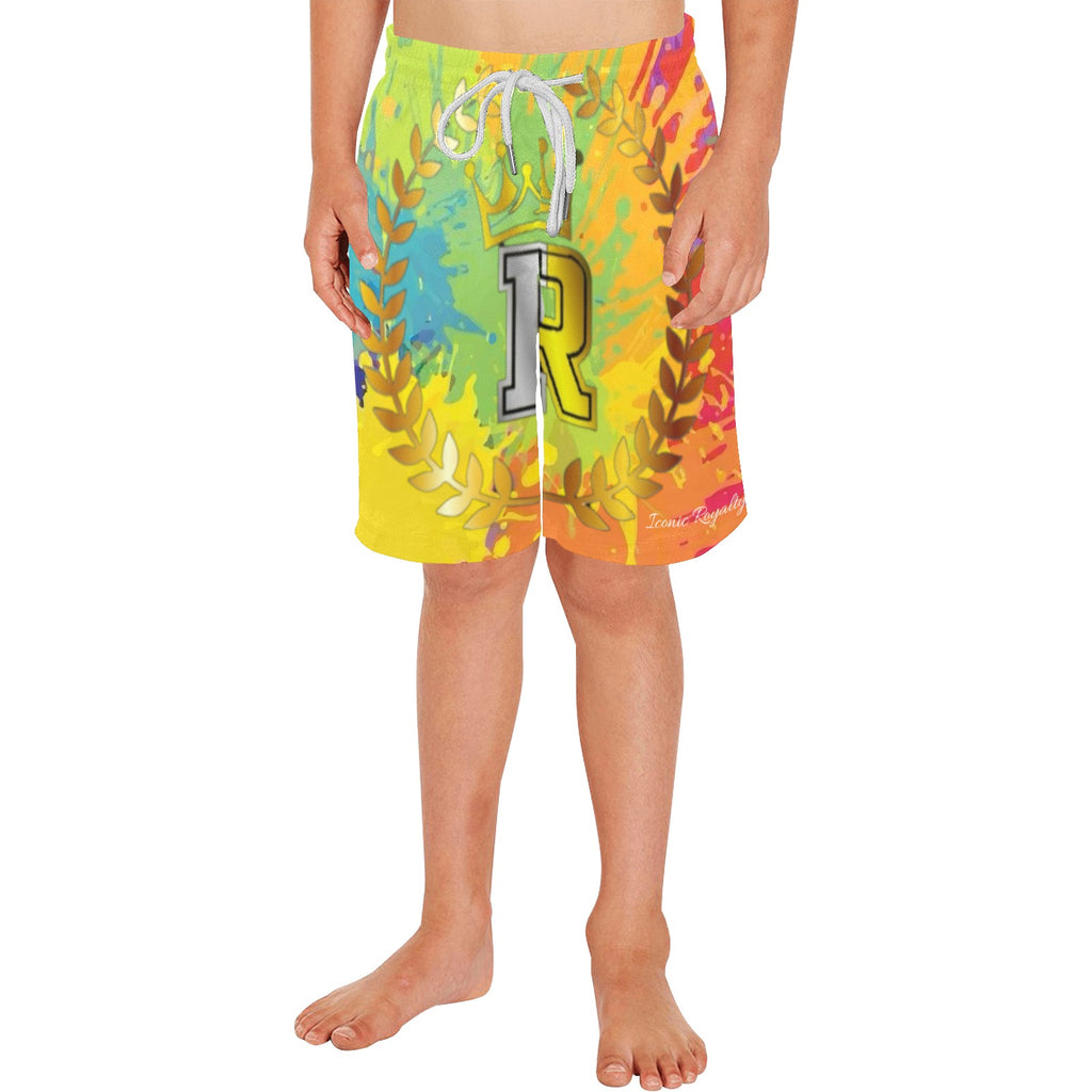 Royalty Crown I.R. Boys' Causal Beach Shorts