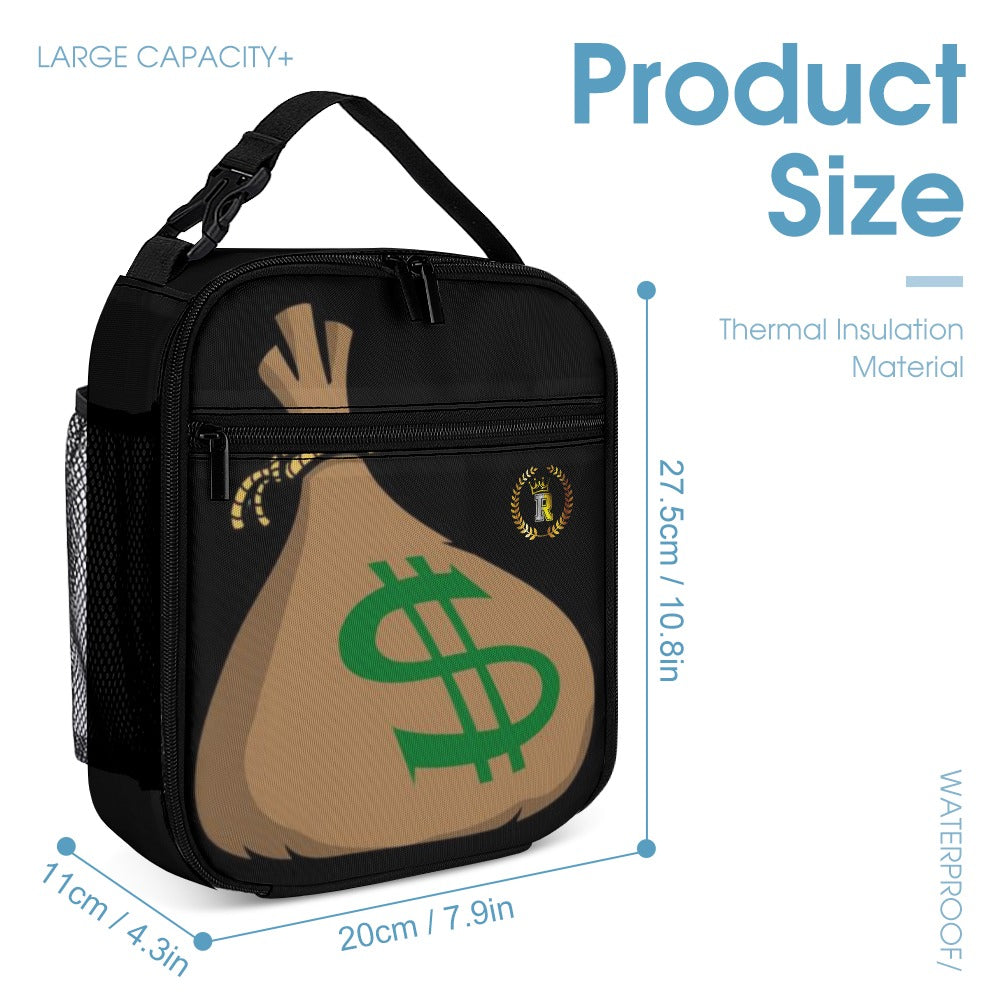 Royalty Crown IR Money Bag Stackin Three piece Backpack, Lunch Bag & Pencil Case set combination
