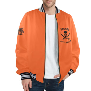 GOONIES Striped Trim Bomber Jacket