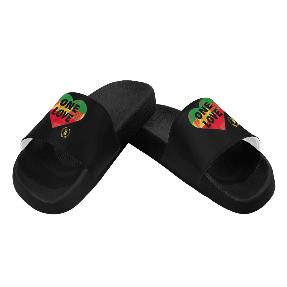 Royalty Crown I.R. Rasta One Love Women's Slide Sandals