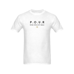 P.O.U.R Provide Offer Uplift Rebuild Royalty Crown I.R. T-shirt 100% Cotton