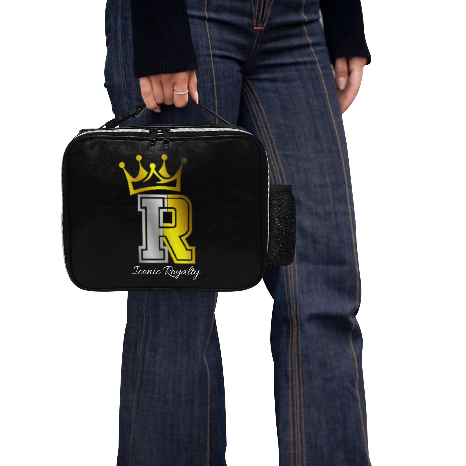 Iconic Royalty Crown I.R PU Leather Lunch Bag