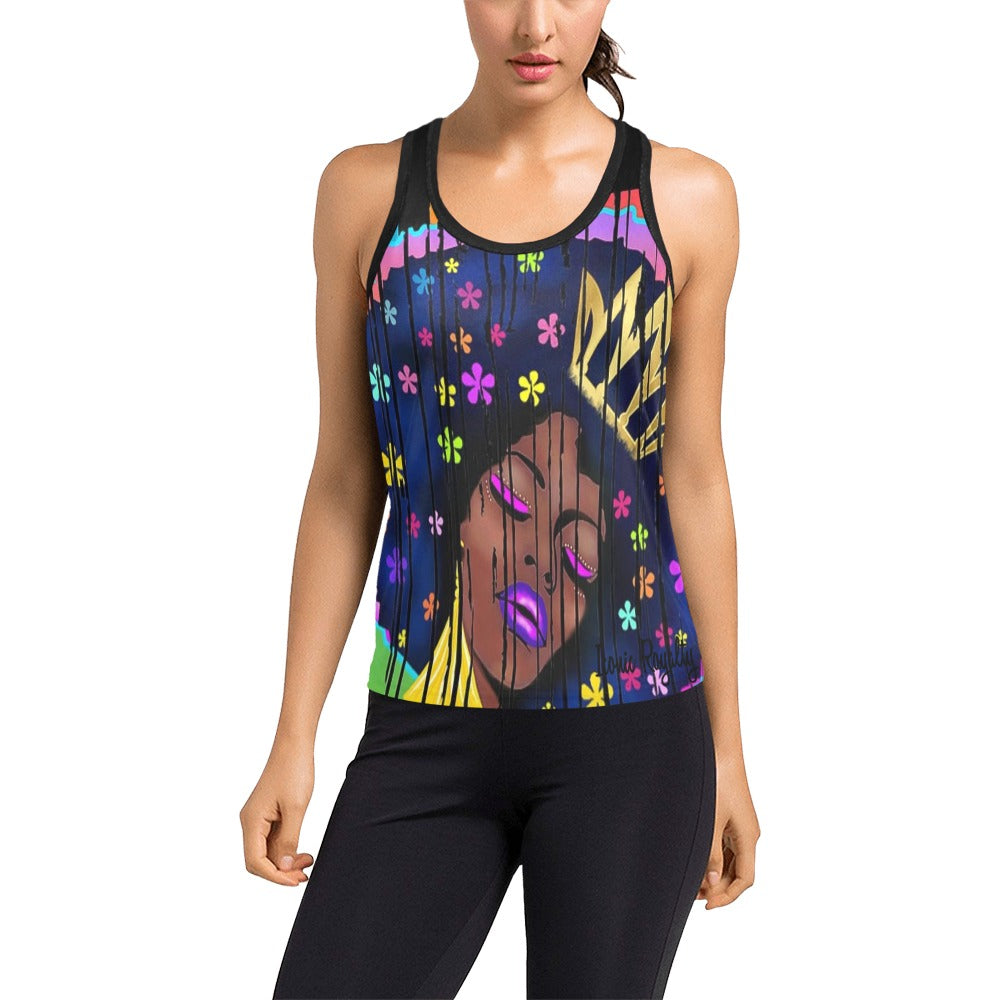 Iconic Royalty Queen Diva Women's Racerback Tank Top