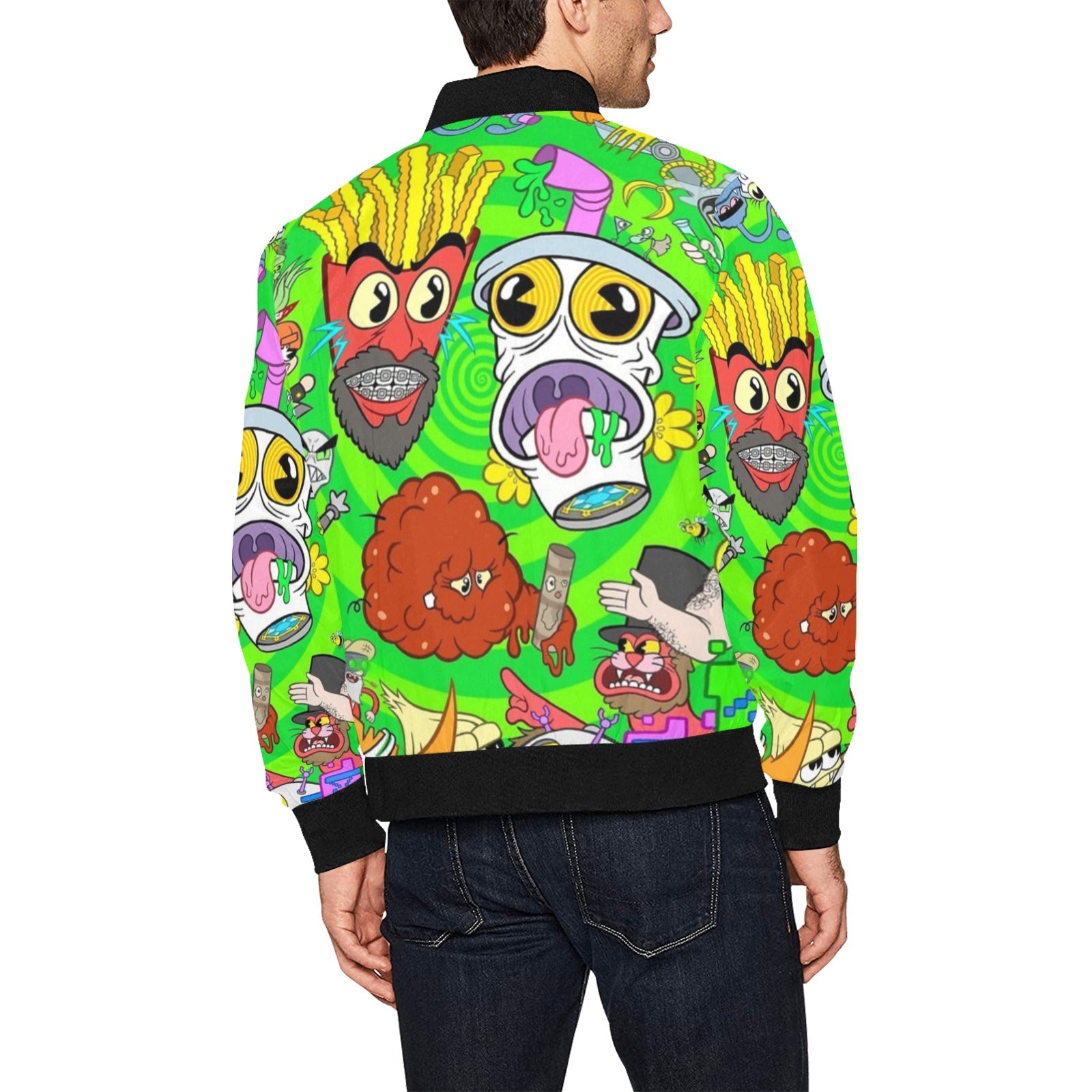 AQUA TEEN HUNGER FORCE All Over Print Bomber Jacket