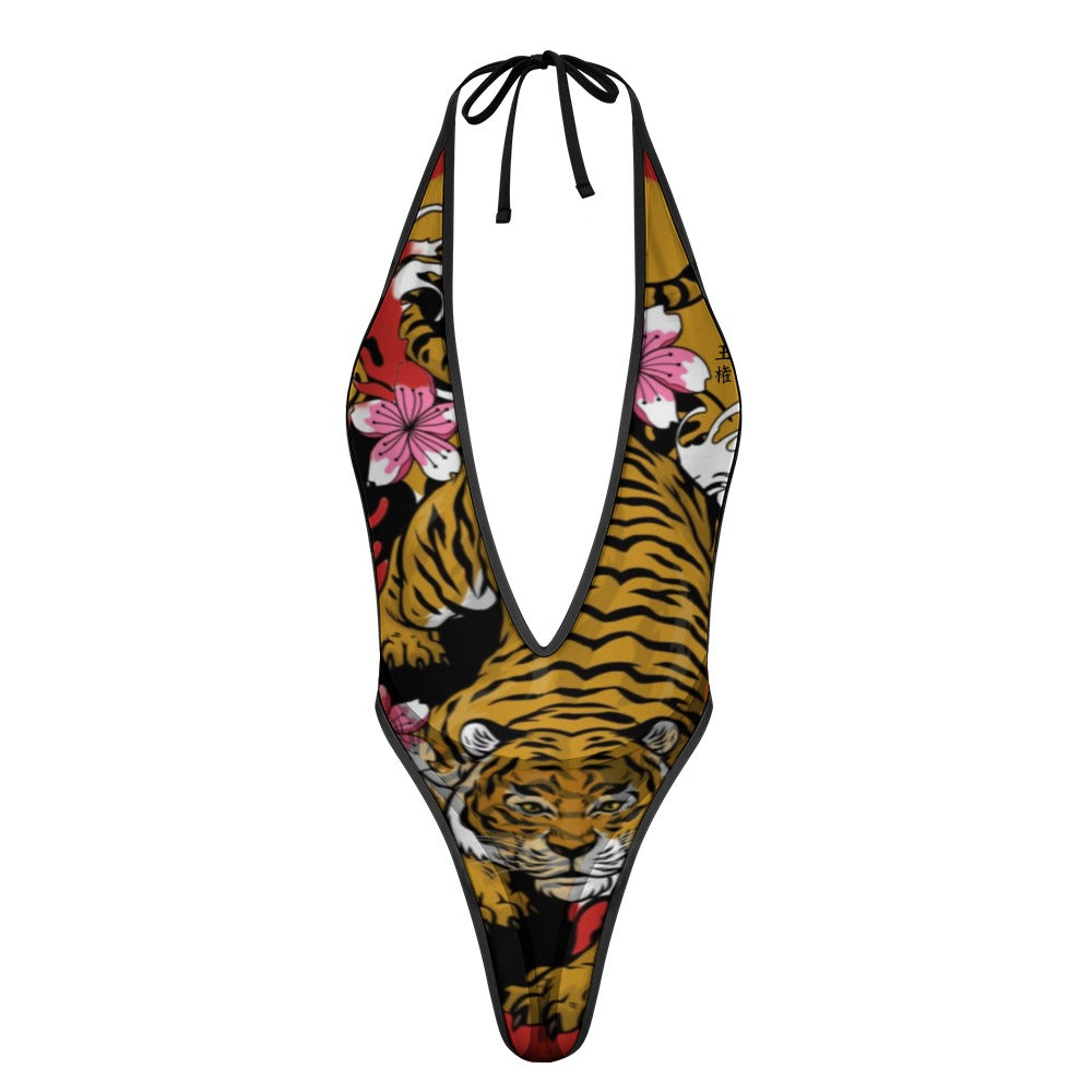 Iconic Royalty Japanese Tiger Women's jumpsuit underwear swimsuit