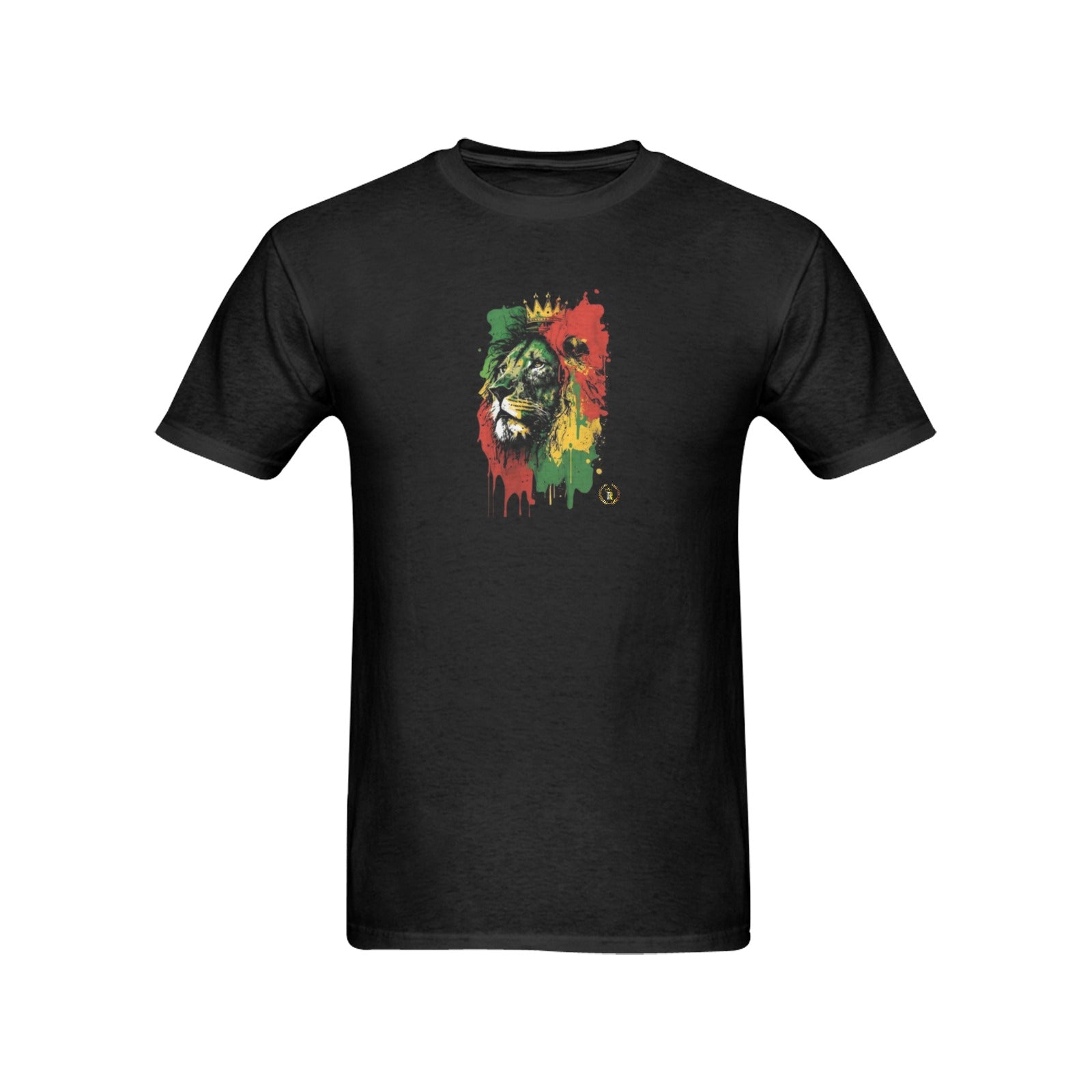 Crown Rasta Lion Crown I.R. T-shirt 100% Cotton