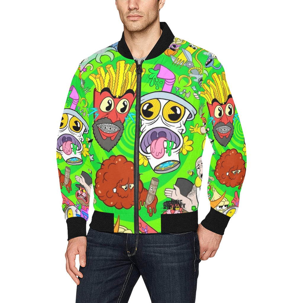 AQUA TEEN HUNGER FORCE All Over Print Bomber Jacket