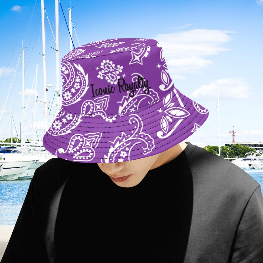 Iconic Royalty Purple Bandana Bucket Hat