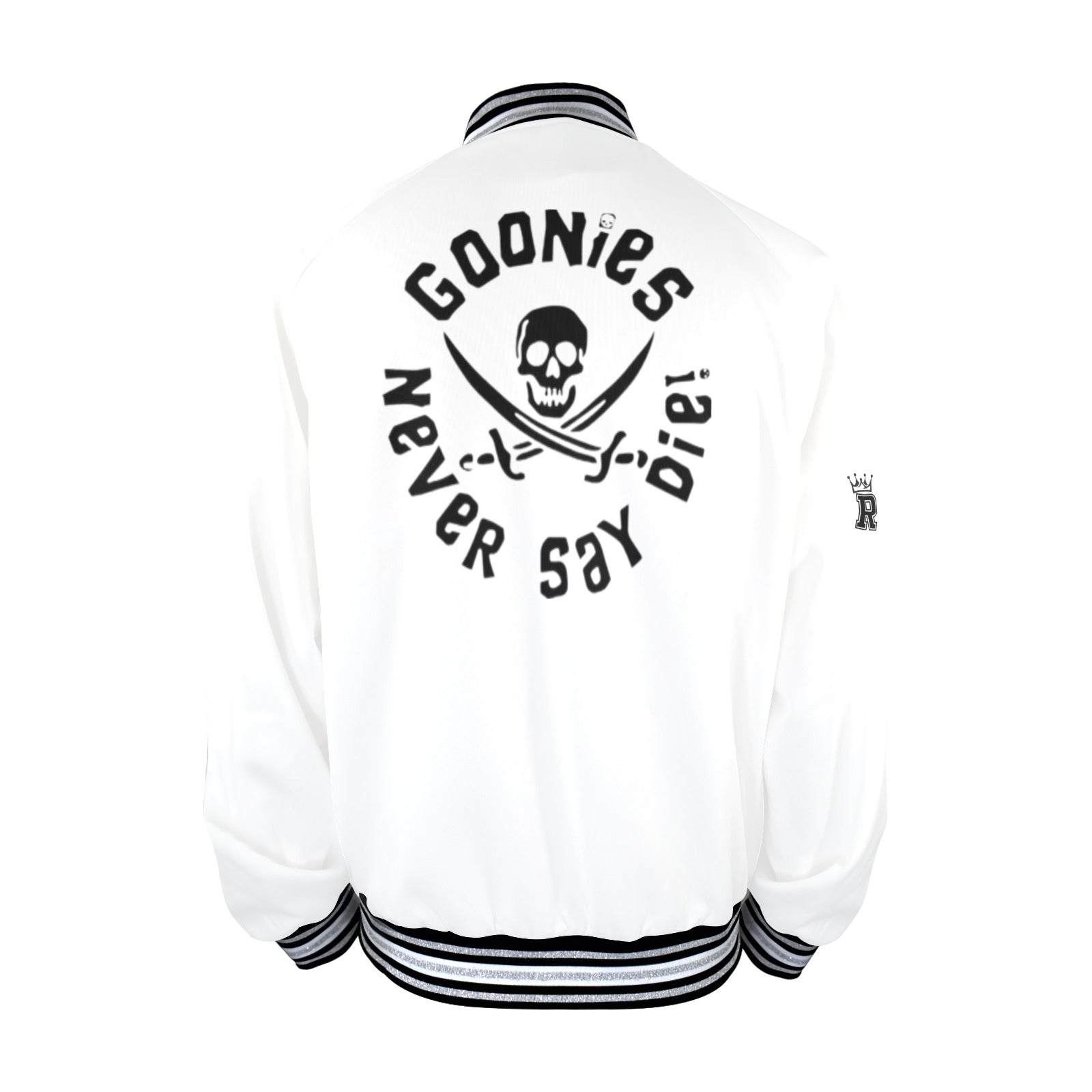 GOONIES Striped Trim Bomber Jacket