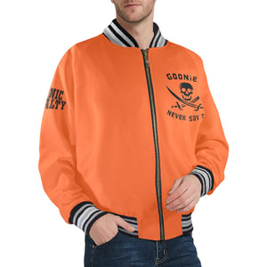 GOONIES Striped Trim Bomber Jacket