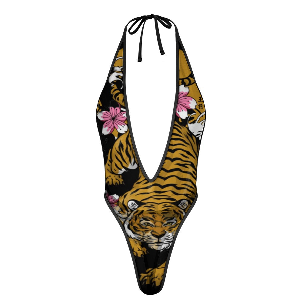 Iconic Royalty Japanese Tiger Women's jumpsuit underwear swimsuit
