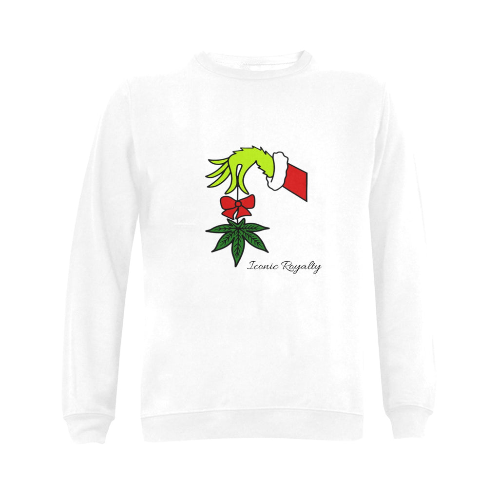 Iconic Royalty Grinch Weed Leaf Sweatshirt