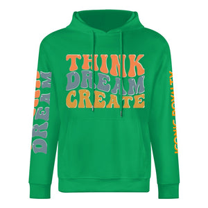 Think Dream Create Iconic Royalty 100% Cotton Hoodie