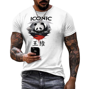 Iconic Royalty Japanese Panda Collection Cotton T-shirt