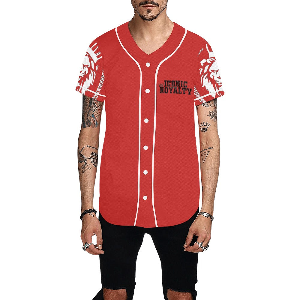 Iconic Royalty Crown Lion Baseball Jersey