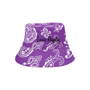 Iconic Royalty Purple Bandana Bucket Hat