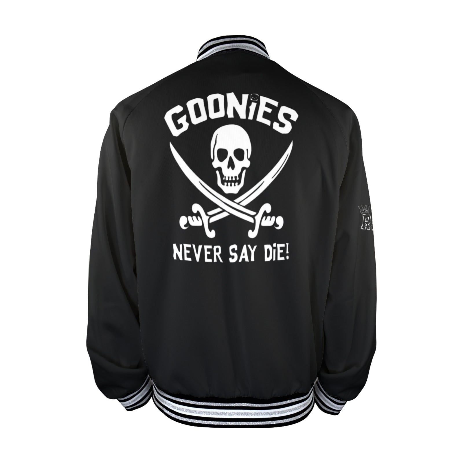 GOONIES Striped Trim Bomber Jacket