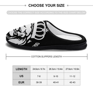 Crown Lion Cotton slippers