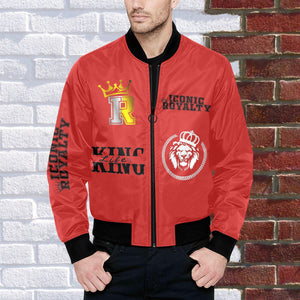 Crown I.R. King Life Crown Lion Men's Quilted Bomber Jacket