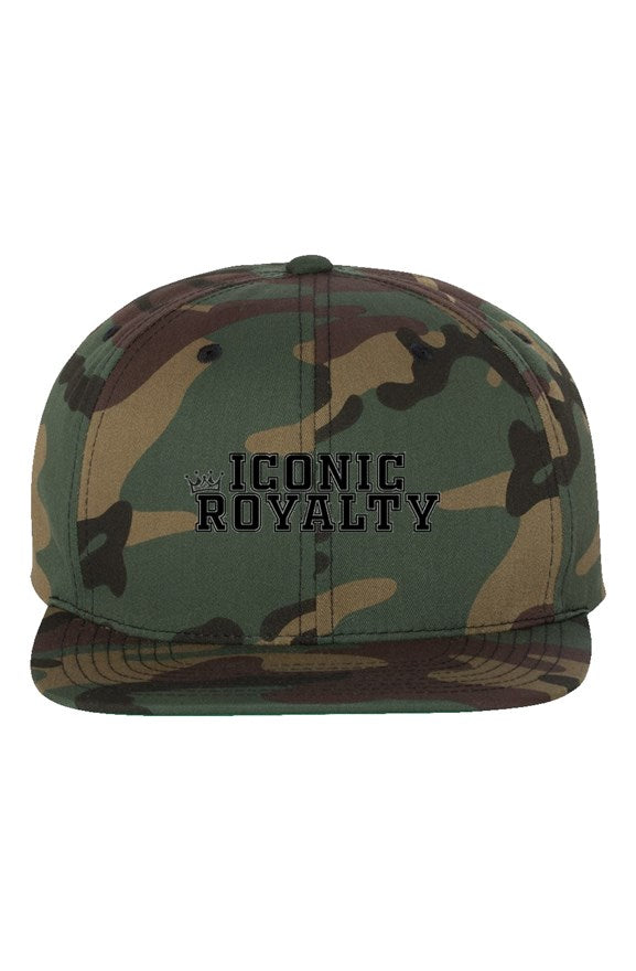 Iconic Royalty Green Camo Premium Snapback