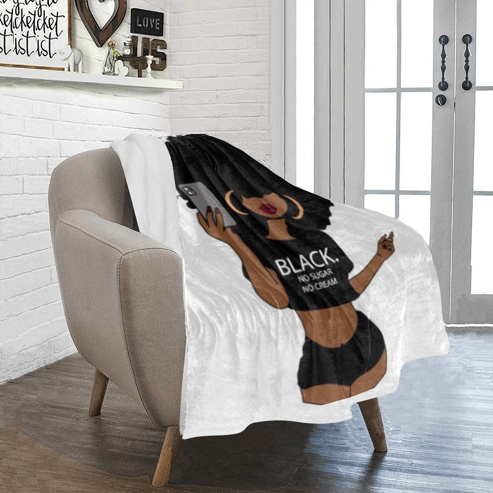 Black Girl Magic Ultra-Soft Micro Fleece Blanket 30"x40"