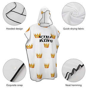 King Life Gold Crown Hoodie Beach towels
