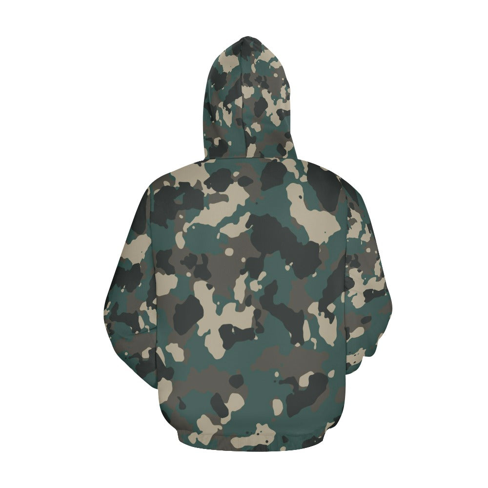 Iconic Royalty Crown Lion Camouflage Hoodie