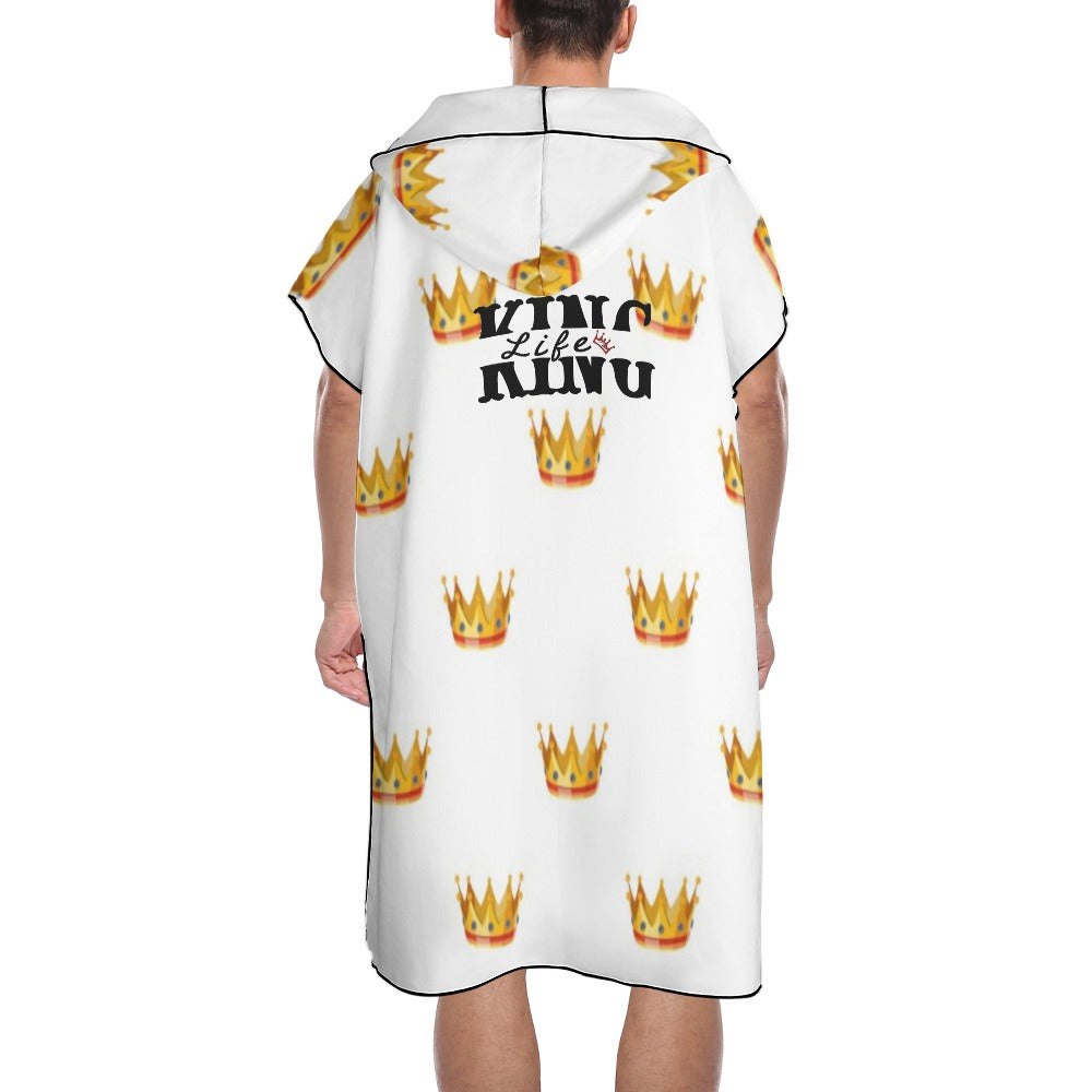 King Life Gold Crown Hoodie Beach towels