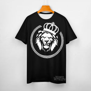 Iconic Royalty Crown Lion Men's Cotton T-shirt