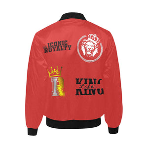 Crown I.R. King Life Crown Lion Men's Quilted Bomber Jacket